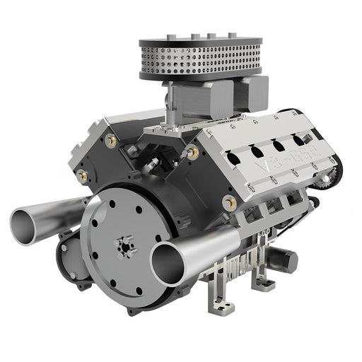 ENJOMOR V8 GS-V8 78CC DOHC Four-Stroke V-Shaped Eight-Cylinder Water-cooled Electric Gasoline Internal Combustion Engine Model - V8 Engine Model That Works - EngineDIY