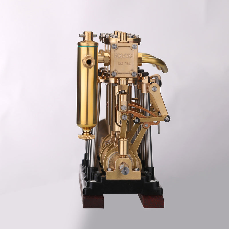 KACIO LS3-13S Steam Engine 3-cylinder Reciprocating Engine with Oil Cup Reverse Rotation Steam Model Boat - EngineDIY