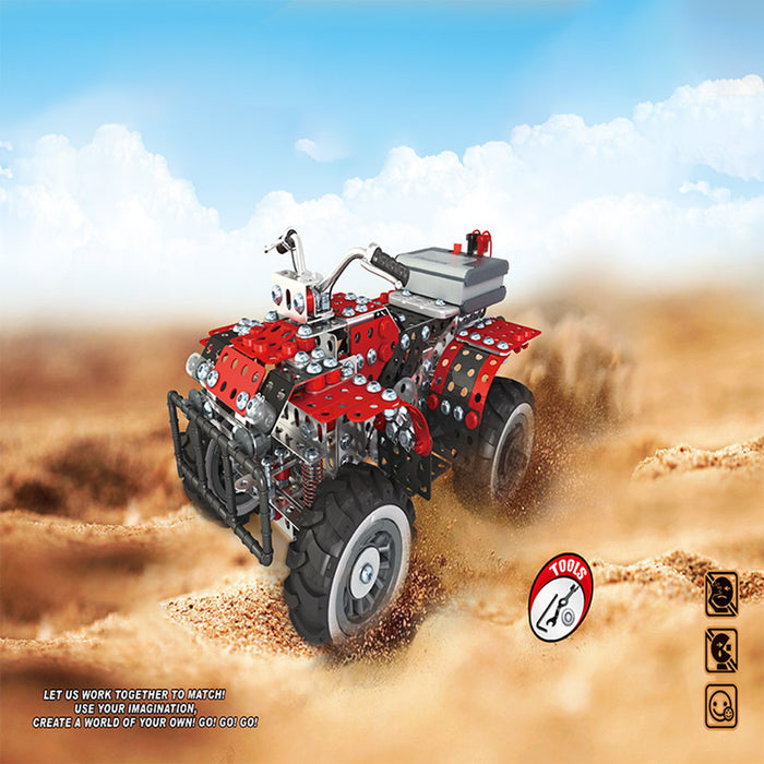 3D Metal Puzzle Electric Simulation Beach Motorcycle  Model Kits DIY Metal Assembly Toys-794PCS