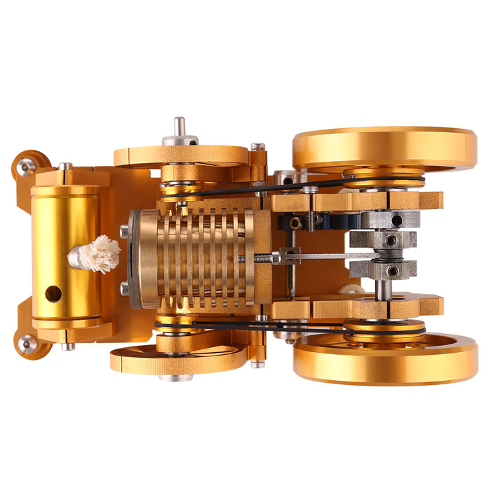 Vacuum Stirling Engine Model with Brass Cylinder Piston Flame Eater Licker - enginediy