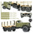 KINGKONG R/C CA30 1/12 6x6 Electric RC Personnel Carrier DIY Assembly Off-road Military Truck Model KIT