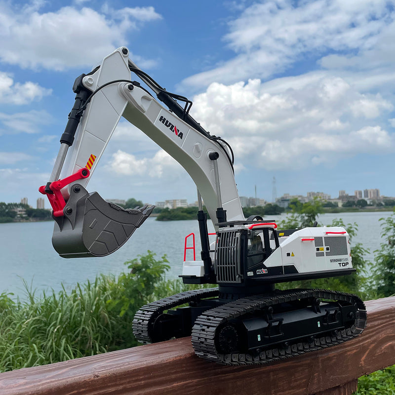HUINA 1:14 22CH 2.4G RC Excavator Model 4-in-1 Alloy Remote Controll Crusher Construction Vehicles Toy
