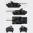 1/35 German Modern Leopard 2A7+ Main Battle Tank Model Military Vehicle Assembly Toy Set (Static Version/Beige)
