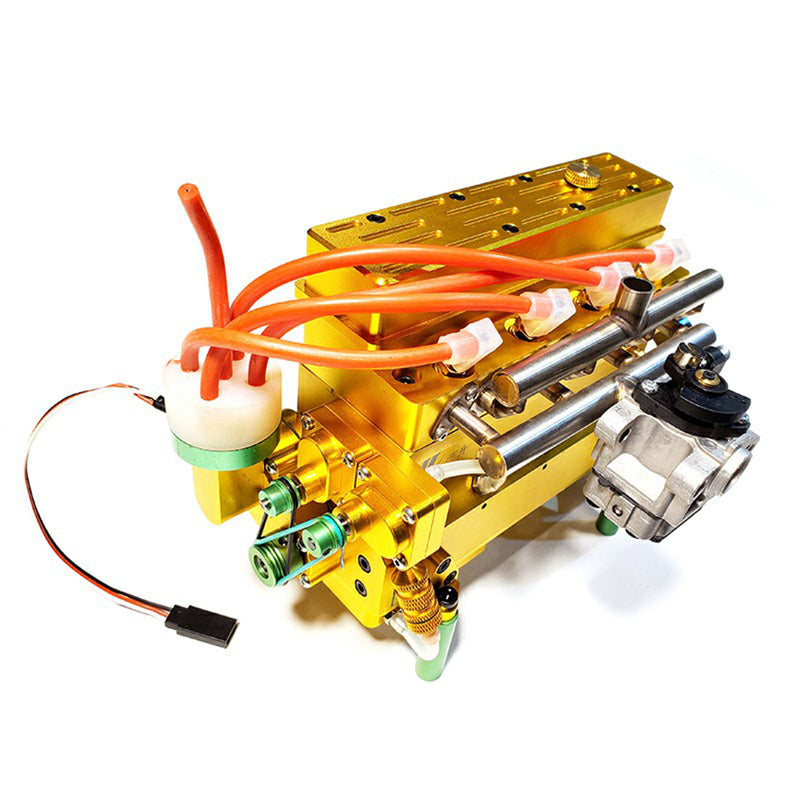 Metal Fixed Base with Water Cooled Parts for 32CC Inline Four-cylinder Water-cooled Gasoline Engine (SKU: 33ED3030434, 333085161ED, 33ED3104107) - enginediy