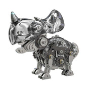 3D Metal Mechanical Dinosaur Model Kit DIY Triceratops Assembly Model - 160PCS - EngineDIY