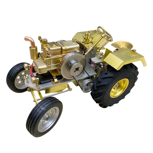 T12 Antique Roller Tractor Model with 1.6cc Mini Horizontal Single-cylinder Water-cooled Gasoline IC Engine