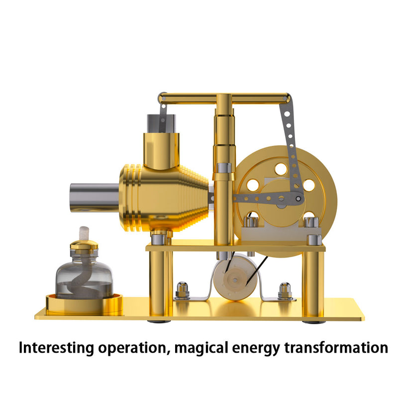 ENJOMOR DIY Stirling Engine Model Kit - Metal Balance Hot Air Stirling Engine Model Educational Toy - EngineDIY