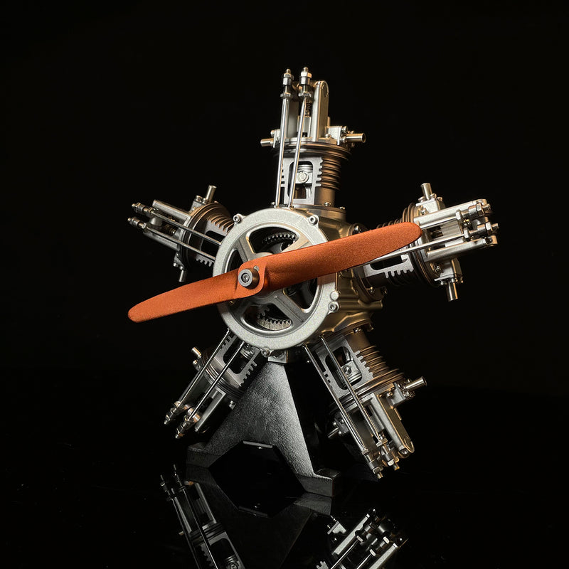 5 Cylinder Radial Engine Model Kit that Works - Build Your Own Radial Engine - TECHING 1: 6 Full Metal Radial Engine Model Kit 230+Pcs - EngineDIY