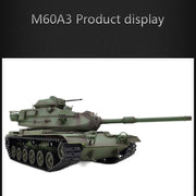 1/16 2.4G RC Tank American M60A3 Main Battle Tank Model Vehicle with Lights & Sounds - EngineDIY
