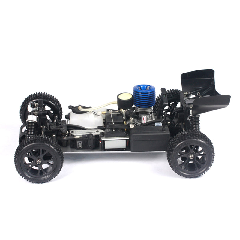 VRX RH1006 RC Car 1/10 2.4G 4WD 75km/h High Speed Force 18 Gas Engine RTR Truck - Blue - EngineDIY