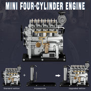 L4 Diesel Engine Model Kit that Works - Build Your Own Diesel Engine - TECHING 1: 10  Full Metal Mini L4 4 Cylinder Engine OHV Inline 4 Cylinder Engine Model Kit 300+PCS - EngineDIY