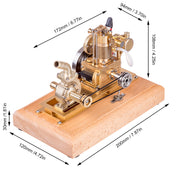 M16C 1.6cc Mini 4 Stroke Gasoline Engine Model Vertical Air-cooled Single-cylinder Internal Combustion Engine Model with Vane Pump - EngineDIY