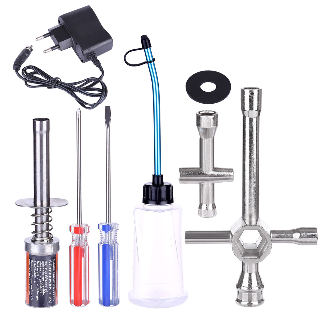 RC Engine Starter Kit Glow Plug Igniter Tools for 1:10 RC Car Engine H ...