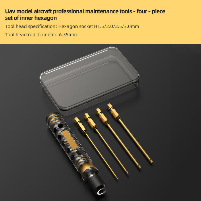 Titanium Screwdriver Set Maintenance Tools DIY Tool Set for RC Engine Models