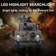 1/16 2.4G RC Tank M4A3 Medium Tank Military Vehicle Model - EngineDIY