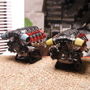 V8 Engine Model Kit that Works - Build Your Own V8 Engine - Paint Your Own V8 Engine -MAD RC V8 Engine for Capra VS4-10 Pro - EngineDIY