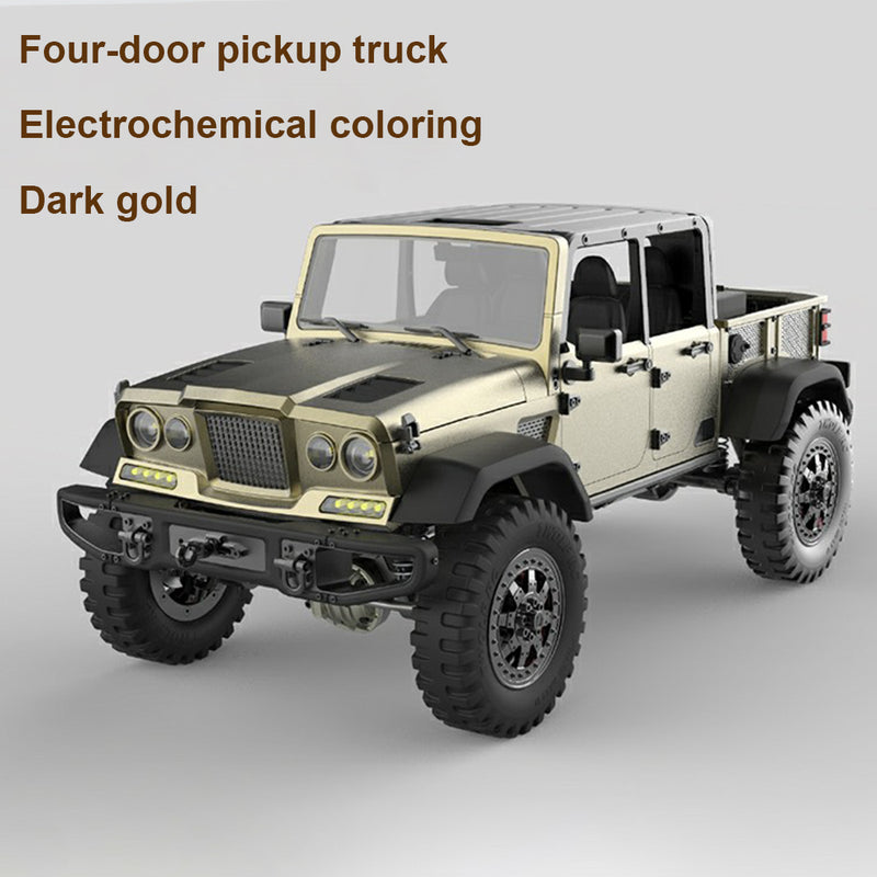 TWOLF TW-715 V8 Engine Powered 1:10 Scale RC Off-road 4WD 4-Door Pickup Truck Vehicle Crawler Kit with Electronic Equipment - EngineDIY