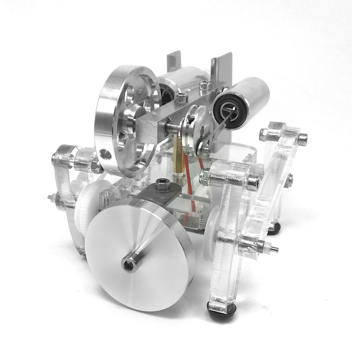 Stirling Engine Built-in 4-legged Mechanical Beast Model Science Experiment Teaching Aids Creative Gift
