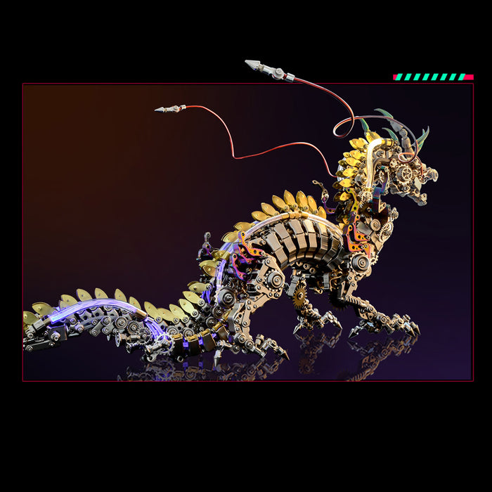 3D Metal Mechanical Dragon Crafts DIY Assembly Model Kit Art Device for Kids, Teens and Adults-2030+PCS