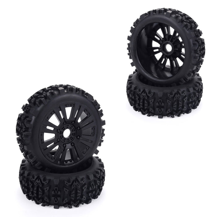 4Pcs 1/8 Off-road Vehicle Deep Gear Tire Car Tire for HSP Redcat Losi VRX HPI Kyosho Carson Hobao