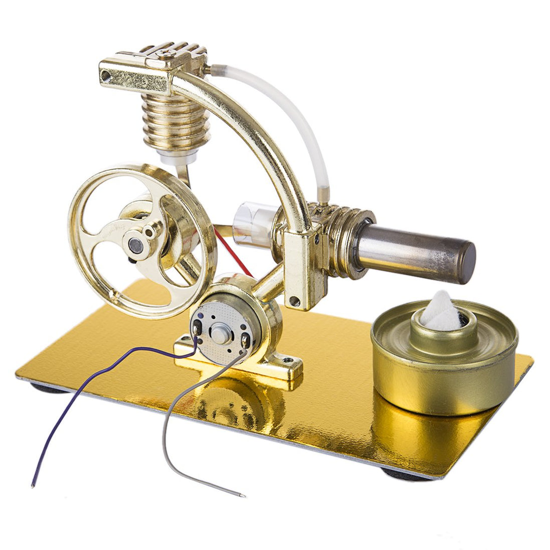 Stirling Engine with LED | Easy Operation & Long Lasting - EngineDIY
