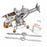 Stirling Engine Kit Helicopter Design Vacuum Engine Model Gift Collection - enginediy