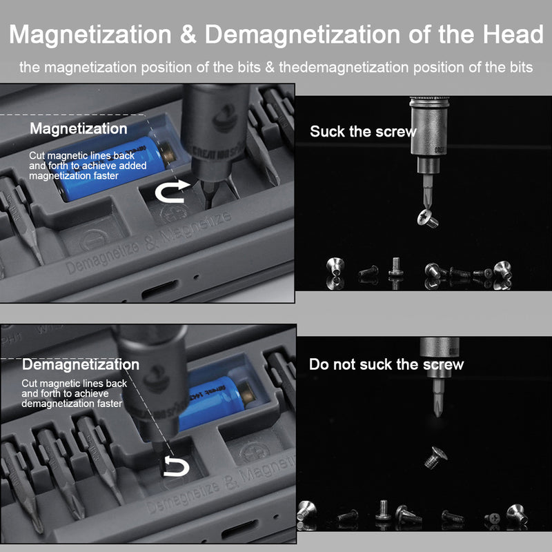 Mini Precision Electric Screwdriver Head Maintenance Tools DIY Tools Set for Models & Electronics - EngineDIY
