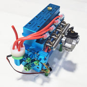 Metal Fixed Base with Water Cooled Parts for 32CC Inline Four-cylinder Water-cooled Gasoline Engine (SKU: 33ED3030434, 333085161ED, 33ED3104107) - enginediy