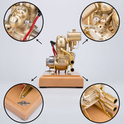 R28 4.3CC Mini OHV V-Twin V2 Engine Double-cylinder Four-stroke Motorcycle Gasoline IC Engine Model - EngineDIY