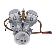 CISON FG-VT9 9cc V2 Engine V-Twin Dual Cylinder 4-Stroke Air-Cooled Gasoline Engine Motorcycle RC Engine Model - EngineDIY