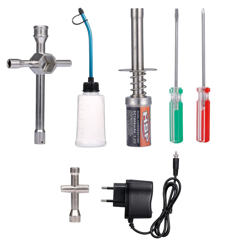 HSP Igniter Start Repair Tool Kit for 1:8 / 1:10 / 1:16 Scale RC Nitro Model Car - EU/US Plug - EngineDIY