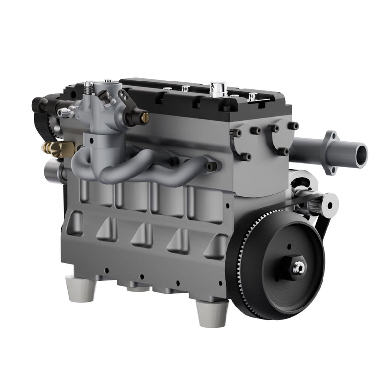 HOWIN L4 Engine 17.2cc SOHC Inline 4 Cylinder 4 Stroke Water-cooled Electric Nitro IC Engine Model - EngineDIY