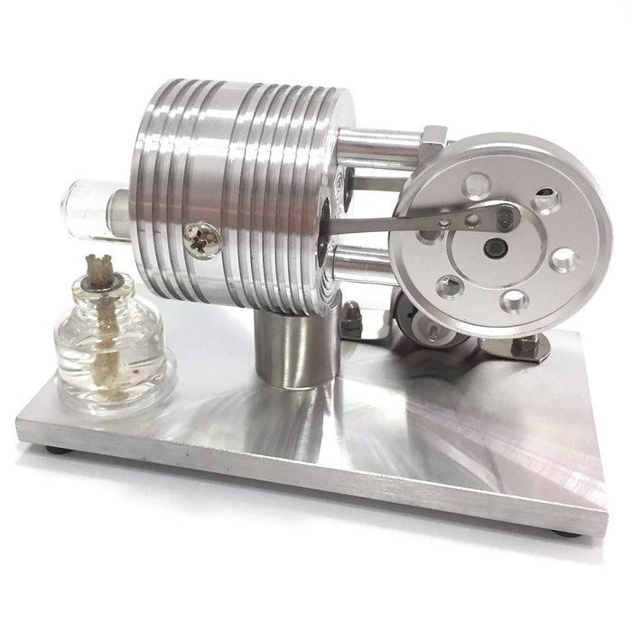 Stirling Engine with Generator External Combustion Engine Model Toy - enginediy