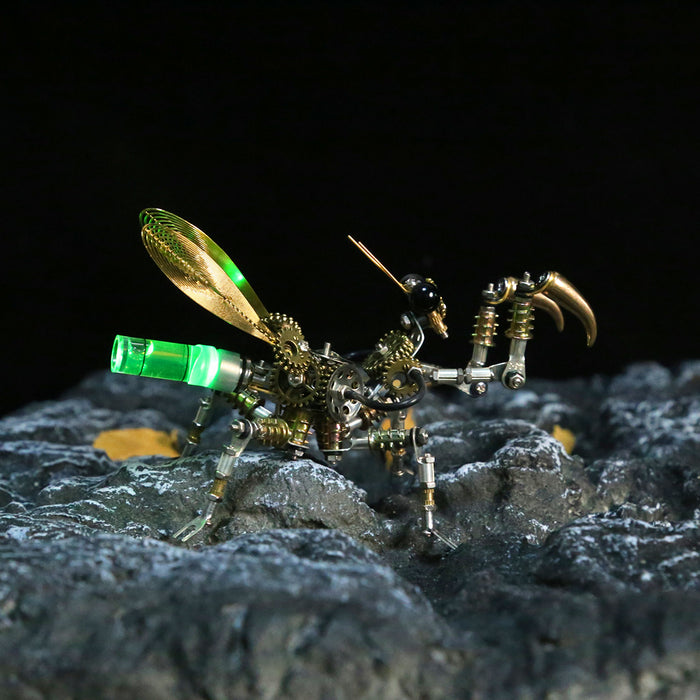 3D Metal Mantis Model DIY Kits Mantis with Night Light -300PCS+