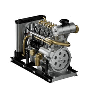 L4 Diesel Engine Model Kit that Works - Build Your Own Diesel Engine - TECHING 1: 10  Full Metal Mini L4 4 Cylinder Engine OHV Inline 4 Cylinder Engine Model Kit 300+PCS - EngineDIY