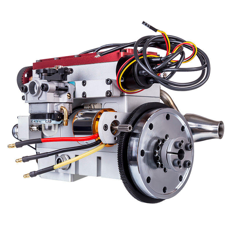 Enjomor 36cc DOHC Engine Double Overhead Camshaft Engine 4-cylinder 8-valve Inline 4-stroke Water-cooled Gasoline Engine with Twin Overhead Camshafts - EngineDIY