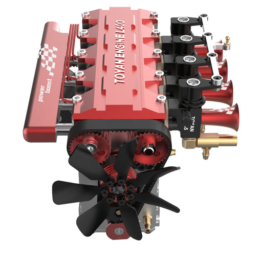 TOYAN FS-L400 Engine 14cc Inline 4 Cylinder 4 Stroke Nitro Engine Model - Assembled