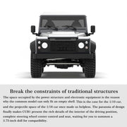 Capo CUB1 RC Crawler Truck 1:18 4WD Electric RC Simulation Off-Road Vehicle Pickup Truck Model with Differential Lock KIT - EngineDIY