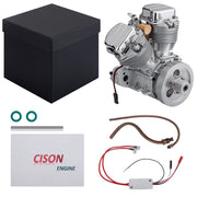 CISON FG-VT9 9cc V2 Engine and Original Parts V-twin 4-Stroke Air-cooled RC Gasoline Engine - EngineDIY