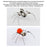 DIY Handmade Electronic 4 Spiders Kits Toys Glow Light Decor - Transparent + Orange + Red + Blue