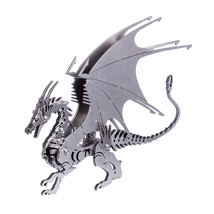 3D Puzzle DIY Model Kit Dragon Metal Games Creative Gift