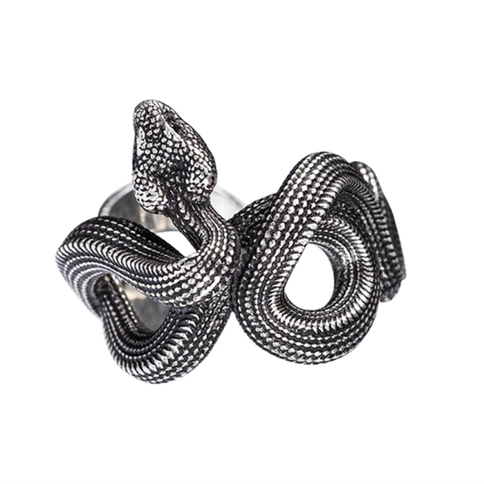 Viper Snake Ring Silver