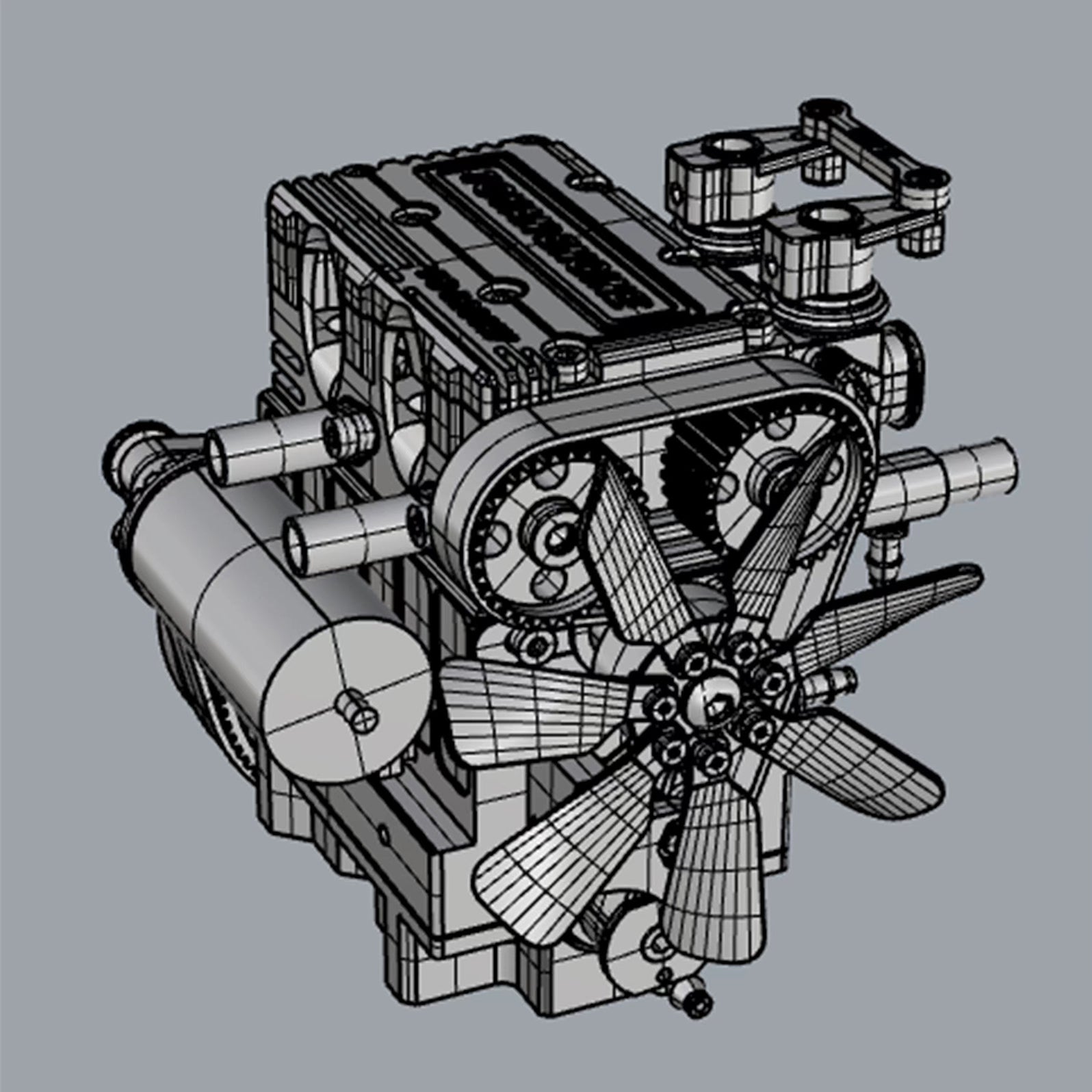 TOYAN FS-L200 Engine 2 Cylinders 4 Stroke Engine Model Kit - Build You ...