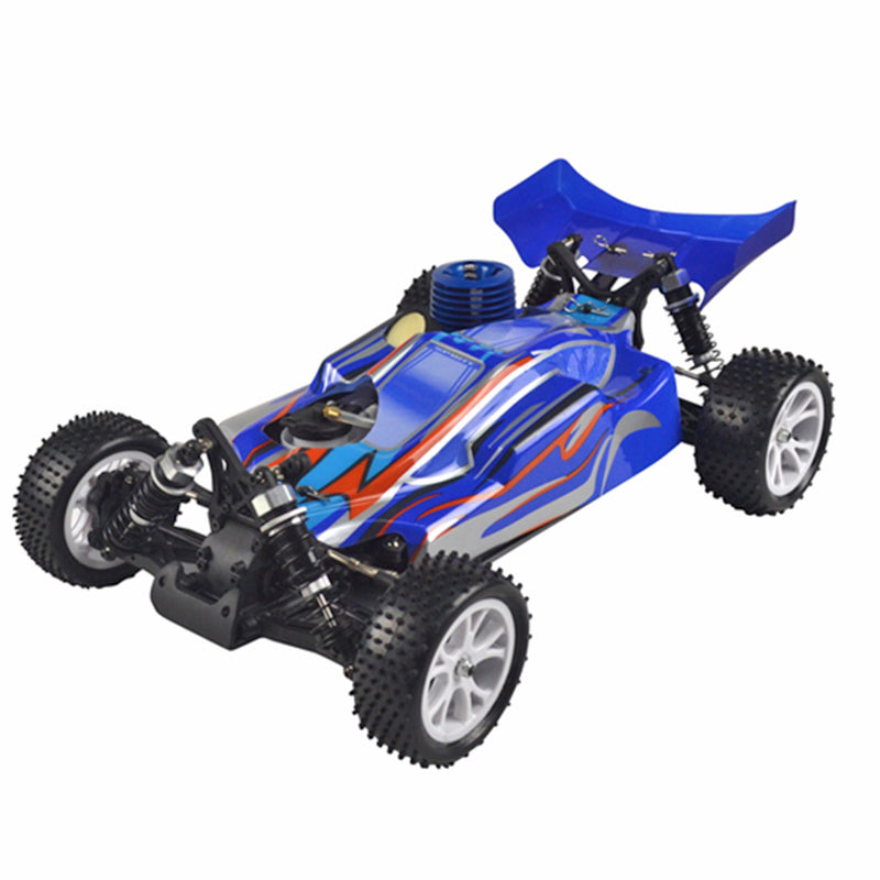 VRX RH1006 RC Car 1/10 2.4G 4WD 75km/h High Speed Force 18 Gas Engine RTR Truck - Blue - EngineDIY