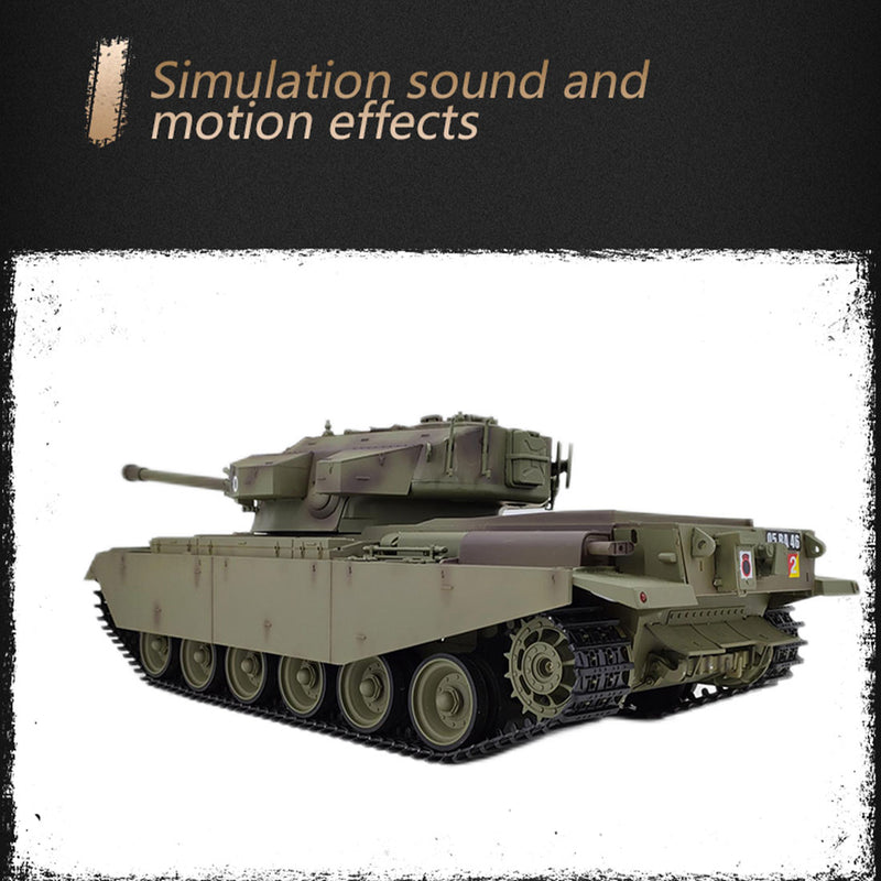 1/16 2,4G RC Panzer Britischer Centurion MK5 Kampfpanzer Modellfahrzeug mit Lichtern und Geräuschen