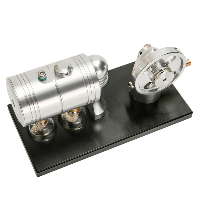 Retro Steam Engine Model with Bootable Steam Heating Boiler Steam Engine Science Toy - Enginediy