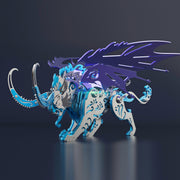 3D Puzzle DIY Model Kit Jigsaw Metal Tiger Model Ancient Chinese Beasts Mechanical Assembly Crafts - EngineDIY