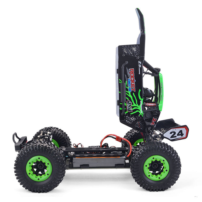 ZD Racing ROCKET DBX-10 1/10 4WD 80KM/H 2.4G RC Car Brushless Motor High-speed Remote Control Desert Off-road Vehicle with Tail Wing - RTR
