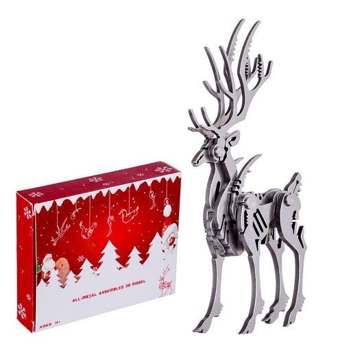 3D Puzzle DIY Model Kit Elk - Make Your Own Advent Calendar - Creative Gift