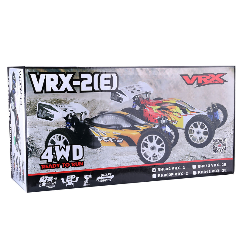 VRX RH802 1/8 Scale 4WD Nitro Powered RC Car Off-road Buggy Vehicle High Speed 2.4G Nitro RC Car - EngineDIY